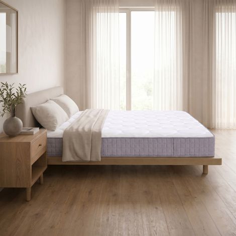Matelas ressorts ensachés 25 cm, 7 zones, ergonomique, fermeté H3, 140x200 cm, multiples dimensions disponibles. (1/5)