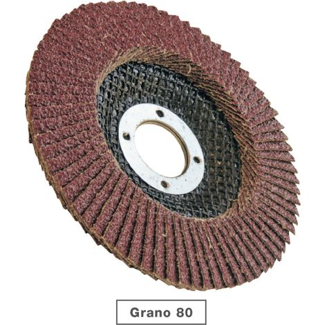 Pack 5 discos de lija 115mm grano de 80 (1/5)
