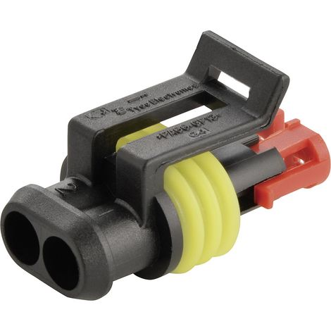 TE Connectivity Buchsengehäuse-Kabel AMP-Superseal 1.5mm Series Polzahl Gesamt 2 Rastermaß: 6 mm 0-2