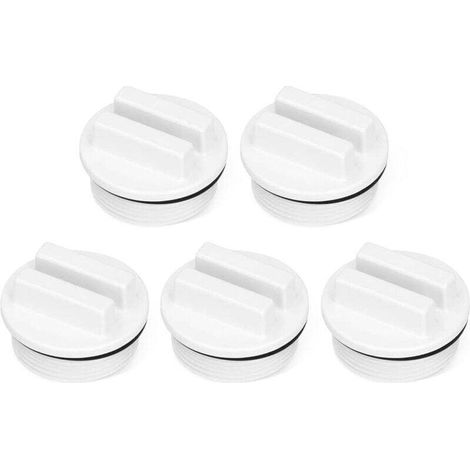 5 pièces Bouchon d'hiver pour Piscine, bouchon piscine,bouchon skimmer piscine, Bouchon de Retour de Piscine 1 Bouchons de Tuyau de Piscine fileté avec Joint torique pour Les Piscines et Les Spas (1/4)