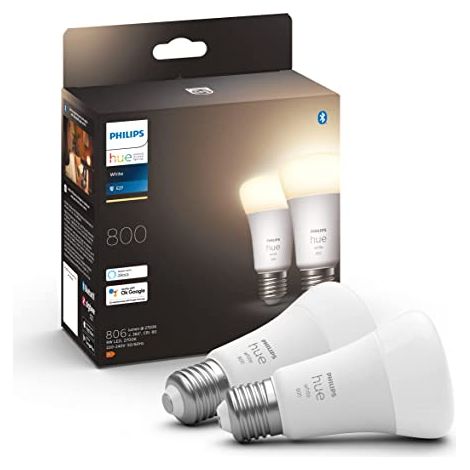 2 ampoules à del 9w-white philips hue 31902800 929001821623-e27