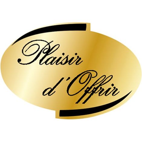 Sticker Plaisir Offrir Oval Autocollants Ovales 'plaisir D'offrir' Pour Cadeaux - Carrera