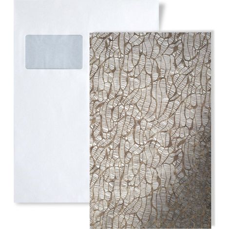 1 SAMPLE PIECE S-17037 WallFace MONSOON VINTAGE BROWN Deco Collection Sample of decorative panel in DIN A5 size (1/2)