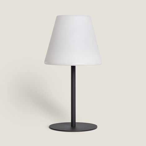 LED Solar Tischlampe Außen aus Metall Larso 3000K Warmweiß