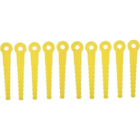 50 pièces Accessoires de Lames en Plastique de Rechange, Lame en Plastique pour Tondeuse à Gazon, tête de Coupe ABS L100 pour Tondeuse à Gazon 8mm (1/4)