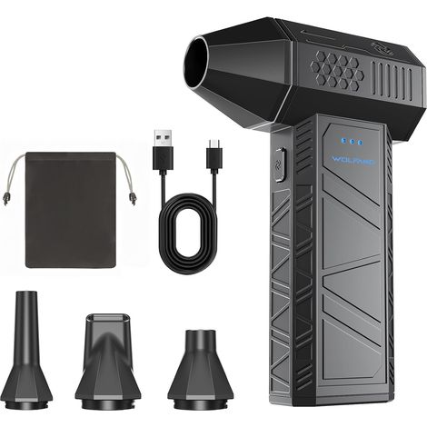 Souffleur Air Comprimé- 110000 TR/Min de Pulvérisation d’Air Comprimé, 3 Vitesses Réglables – Mini Souffleur Sans Fil Puissant pour PC, Clavier, Voiture, Maison (1/5)
