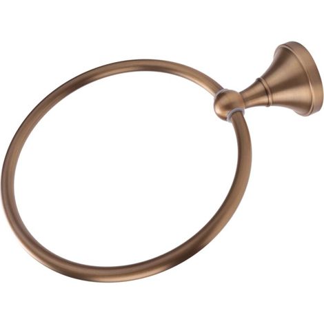 Porte-serviettes rond en laiton doré antique pour salle de bain, porte-serviettes et accessoires de rangement pour la cuisine-AquaForge (1/5)