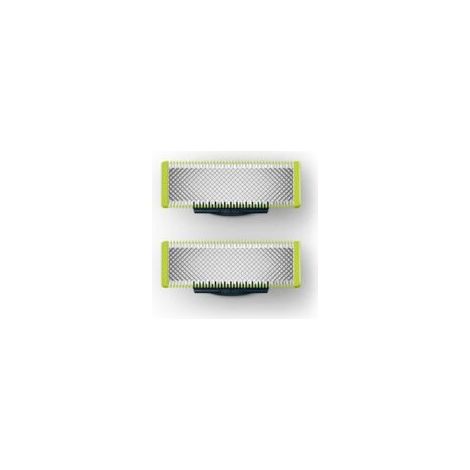 PHILIPS QP220/55 Lot de 2 lames pour rasoir/tondeuse One Blade - Vert et Noir