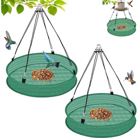 2er Set Upgrade Vogelfutterspender Auffangschale für Balkon (1/5)