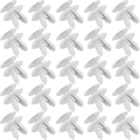 25 Pcs clips voiture,clips plastique voiture,clips de fixation voiture,outillage carrosserie,Rivet Clips Plastique,Rivet Plastique Fixation de Protection,pour Auto Voitures Panneaux de Portes (1/5)