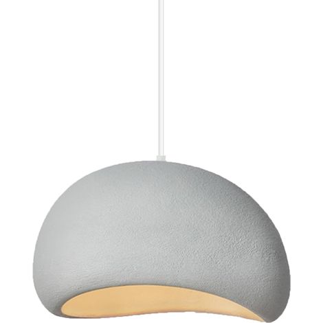 40CM Lámpara De Techo De Interior Personalizada Y Creativa Lámpara Colgante Retro E27, Lampara Techo Moderna Gris