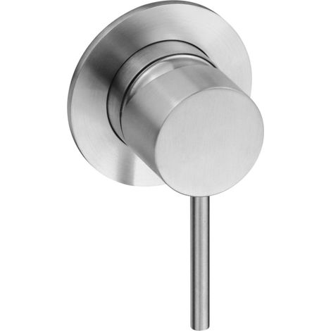 Mitigeur de douche mural monocommande rond en acier inoxydable AISI 304 avec corps intégré Arqea Tuttotondo RE1301  Acier inoxydable (1/4)