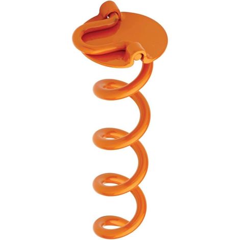 Anneau d'ancrage spiralé pliable pour extérieur, orange, 26,9 cm (10,6 pouces), unité (1/5)