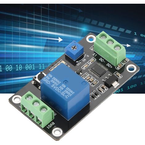 Module de relais temporisé / autobloquant / interrupteur temporisé / temporisation à la mise sous tension (activation/désactivation) / Circuit intégré 555 (1/5)