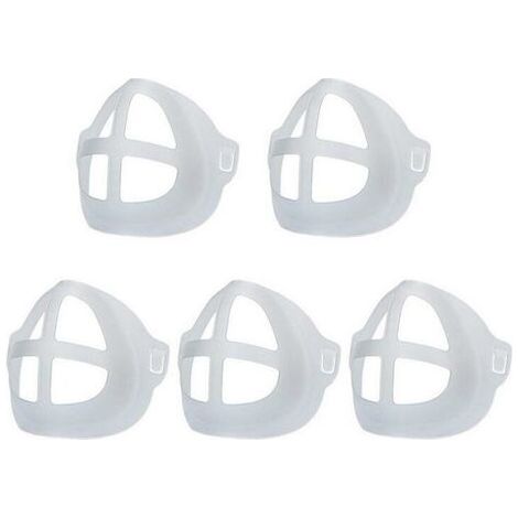 3D Cadre de Support Intérieur Masque en Silicone avec Cadre intérieur Masque Supports de Protection pour Rouge à LèVres Gardez Le Tissu Hors de la Bouche pour Créer Plus l'espace de Respiratoire 108.5 (1/5)