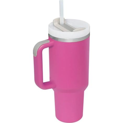 Gobelet avec poignée de 40 oz et couvercle à paille, gobelet isotherme pour tasse de voyage (1/4)