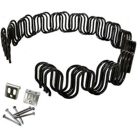 Pièce de rechange pour fauteuil à ressorts serpentins avec clips (50 cm) (1/5)