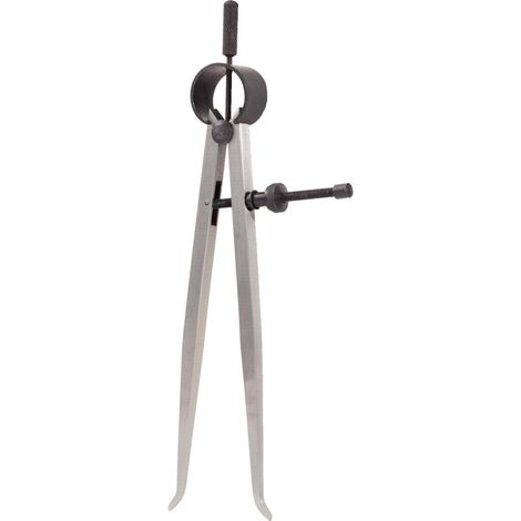Ks Tools – Compas droit à ressort 300 mm – Bras angulaires avec molette de réglage rapide – Pointes durcies pour précision optimale (1/2)