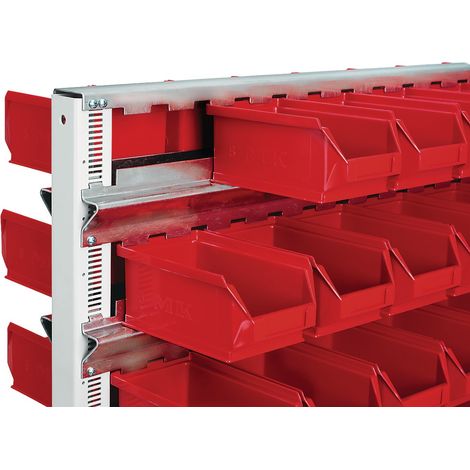 Binario di sospensione L.1010mm verniciato per scaffale da pavimento/muro 3 pezzi/confezione