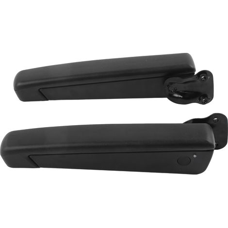 Paire d'accoudoirs de siège réglables universels en mousse PU noire résistante aux chocs pour automobiles et camions (1/5)