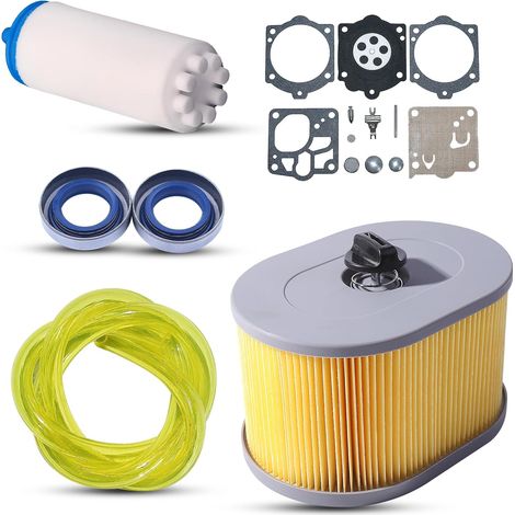 Filtre à air 510244103 pour Husqvarna Partner K970 K1260 scie à tronçonner tronçonneuse Remplace 510244103 avec kit de réparation carburateur K10-RWJ Filtre à carburant joint d'huile (1/5)