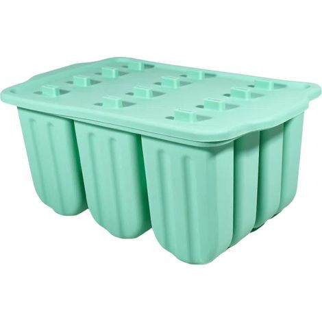 Moule à glace en silicone vert, idéal pour fabriquer vos propres glaces.