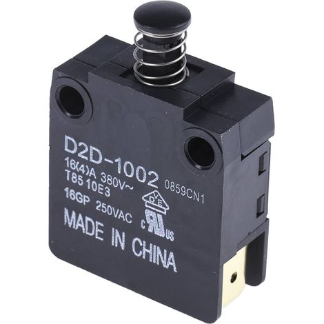 Omron D2D-1002 Interrupteur de porte 250 V/AC 16 A à rappel 1 pc(s) Bag S606592 (1/3)