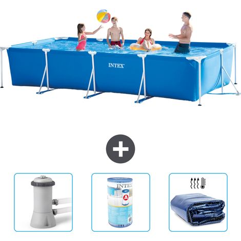Intex Piscine Tubulaire Rectangulaire - 450x220x84 cm - 4-pièces S21258 (1/4)