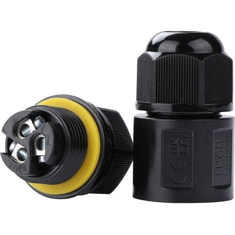 Conector Impermeable Mini - 3P - IP68 - 0,5-2,5mm² - 24A -