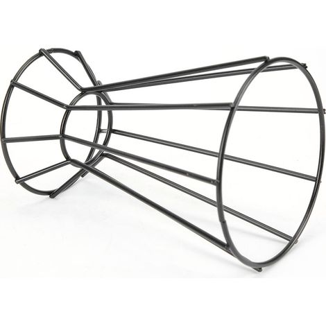 Support à plantes géométrique en forme de tour Enneagon en fer, suspension à fleurs, étagère à plantes de jardin (noir) (1/5)