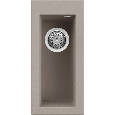 Lavello Elleci Incasso 1 vasca 23x50 Quadra 50 Granitek Grigio Tortora LGQ05043 (1/3)