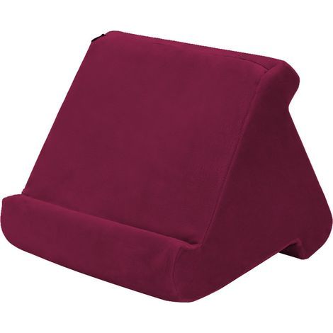 Coussin support souple pour tablette, petit format, couleur bordeaux, sans filet (1/2)