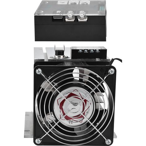 Régulateur à thyristor monophasé 220-380VAC avec radiateur, contrôleur de tension et température pour variateur de puissance, gradateur industriel, régulation de vitesse et chauffage, équipement de co (1/5)