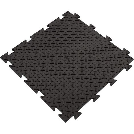 Set 4 Piastrelle Morbida Antiscivolo in PVC 50 x 50 cm Chicchi di Riso