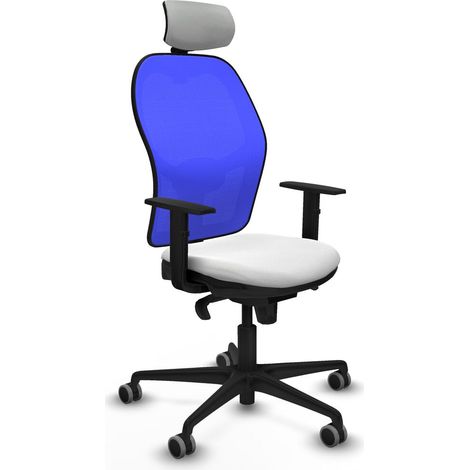 Sedia Ufficio con Poggiatesta Piqueras y Crespo 1D036G2 Bianco (1/5)
