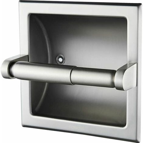 LaBlanc – Wandmontierter Toilettenpapierhalter aus gebürstetem Nickel (1/5)