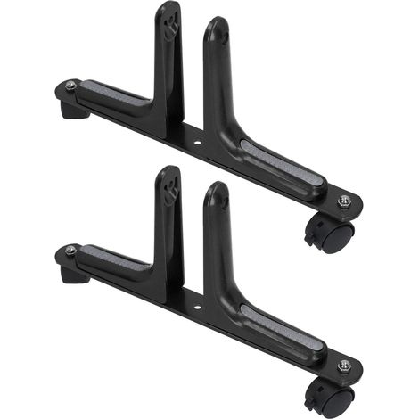 Panneau séparateur de pièce noir 2 pièces avec roulettes, support réglable en largeur, pieds en alliage d'aluminium pour cloison mobile (1/5)