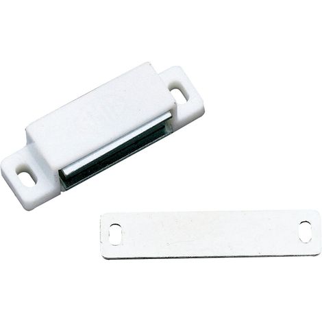 Magnetschnäpper Möbelmagnet Türmagnet Magnetverschluss Schnapper 3kg weiß (1/2)