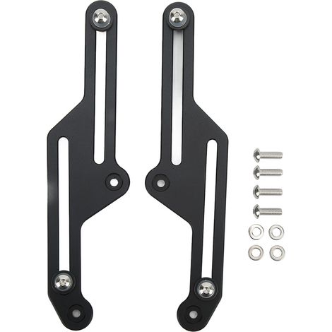 Supporto per parabrezza moto regolabile in alluminio anodizzato nero per Tenere 700 XT700Z 2019-2021 (1/5)