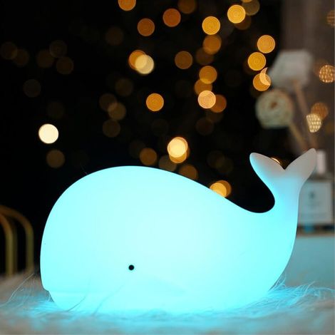 Lámpara de noche de silicona, lámpara de mesita de noche y decoración para el dormitorio, regalo perfecto para niñas, niños y adultos - Crezuo