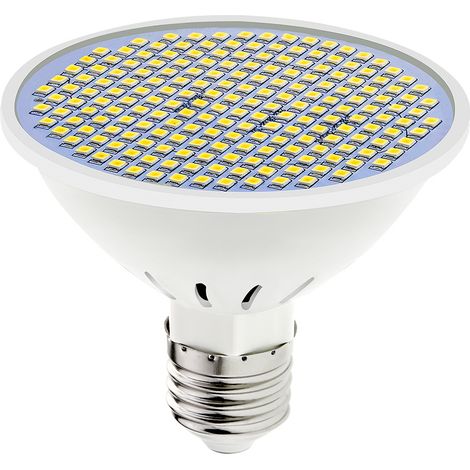 Lampe de croissance pour plantes - 200 LED blanc chaud - Ampoule LED - Lampe de floraison - Blanc chaud 3000K - Lampe unique - Convient aux petites chambres de culture, aux tentes de culture et aux sy