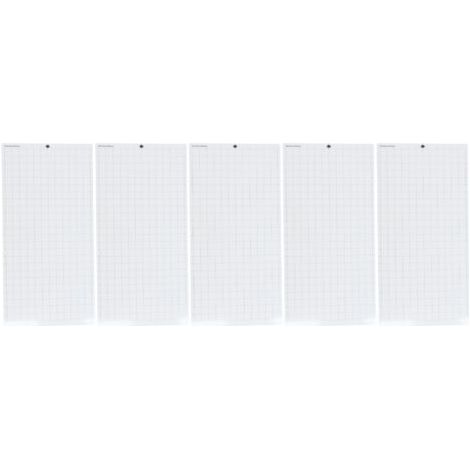 Tapis de découpe adhésif PVC antidérapant, grille transparente à haute élasticité pour papier de Construction, 5 pièces (1/5)