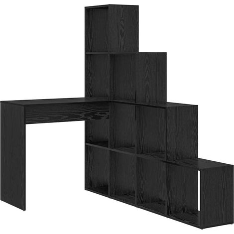 Maison Exclusive - Escritorio de Esquina Roble Negro 101,5 x 149,
