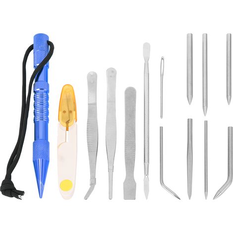 14-teiliges Paracord-Flechtnadel-Set, Blau, DIY-Armband-Nähwerkzeug (1/5)