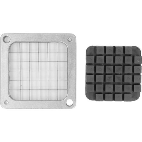 Lame manuelle de coupe-frites en acier inoxydable – Découpe pommes de terre, concombre, aubergine, carotte – 12 mm (1/5)
