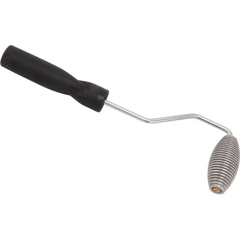 Rouleau en fibre de verre pour bulles, outil à palette en alliage d'aluminium avec manche en plastique, type olive, modèle C (1/5)