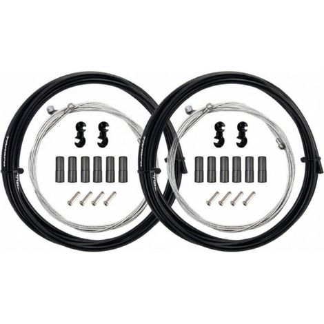 Cable De Freno Para Bicicleta - Tubo Protector Universal - Negro - 2 Juegos (1/5)