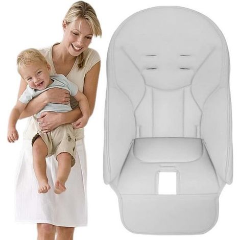 Housse de chaise haute - Non spécifié - Modèle non spécifié - Gris - Déhoussable - Lavable (1/4)