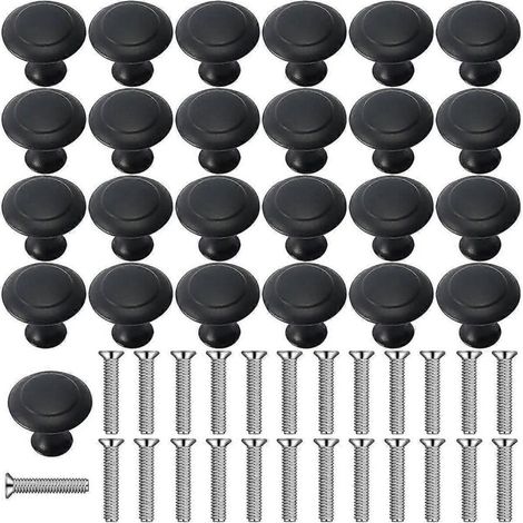 KLVGTIFS PU - Lot de 25 poignées de meubles pour salle de bain, armoires, portes de commode (30 mm) (1/5)