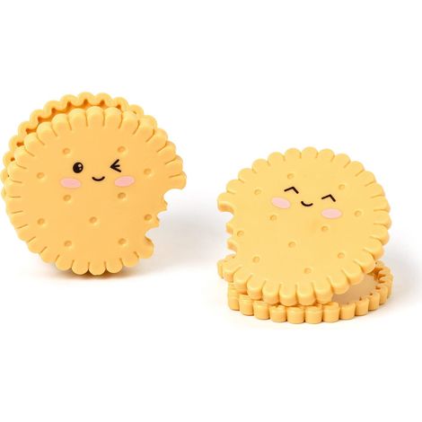 Legami - Set di 4 Clip Chiudi Pacco, per Chiudere le Confezioni, 5x5 cm, Tema Cookie (1/4)